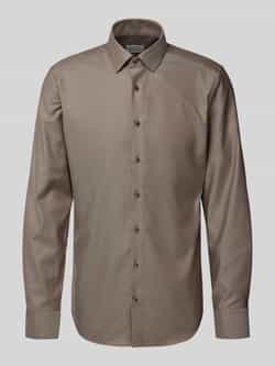 Eterna Slim fit zakelijk overhemd met kentkraag