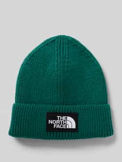 The North Face Beanie in gebreide look met logopatch model 'Box'