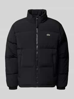 Lacoste Regular fit donsjack met opstaande kraag en geïntegreerde capuchon