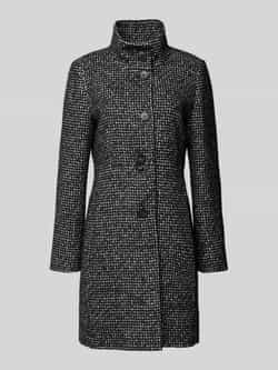 Fuchs Schmitt Lange jas met opstaande kraag en knoopsluiting