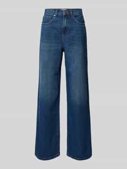 Only Wide leg jeans van zuiver katoen met contrasterende naden model 'HOPE'