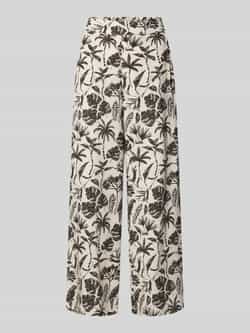 Jake*s Collection Wide leg stoffen broek met steekzakken