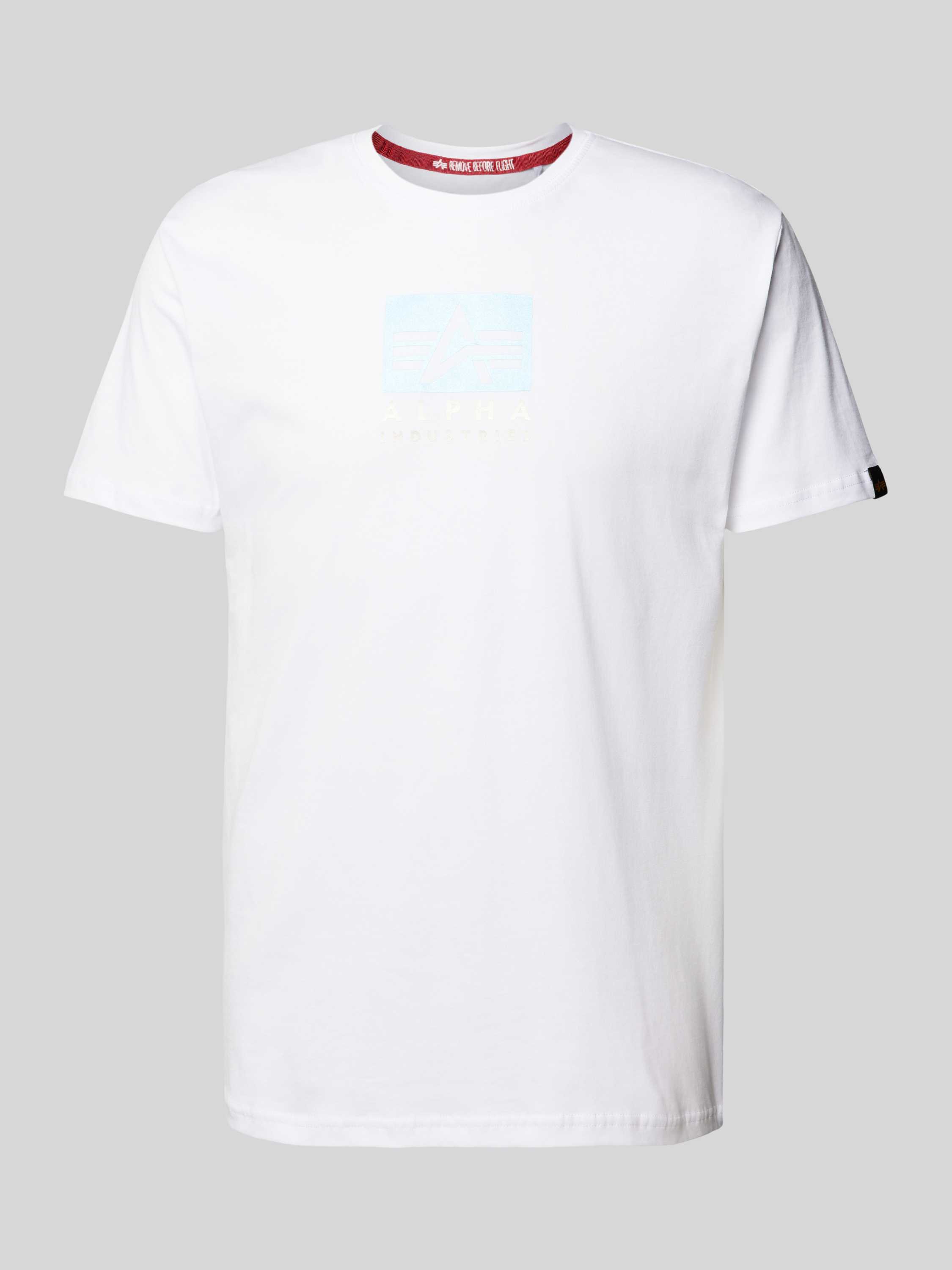 Alpha Industries T-shirt Men T-Shirts Satin Logo T