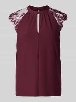 Vero Moda Regular fit blousetop met kant model 'MILLA'