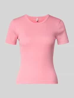 Only Slim fit T-shirt van katoenmix model 'VAL LIFE'