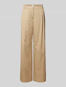 Jake*s Collection Wide leg bandplooibroek en riemlussen