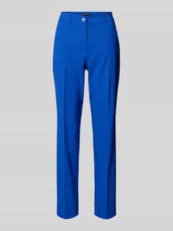 Betty Barclay Klassieke zakelijke broek met vouw Blue Dames