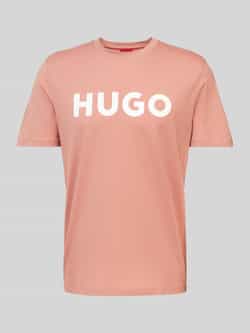 HUGO T-shirt met labelprint model 'DULIVIO'