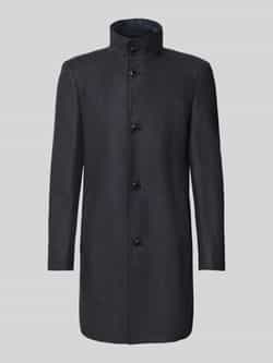 Boss Slim fit lange wollen jas van wolmix model 'HYDE'