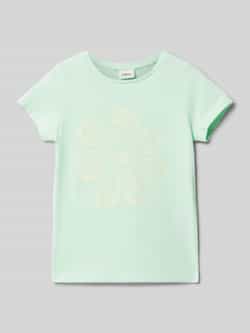 S.Oliver RED LABEL Regular fit T-shirt van puur katoen met glitterprint