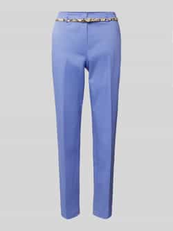 Christian Berg Woman Slim fit stoffen broek met verkort model