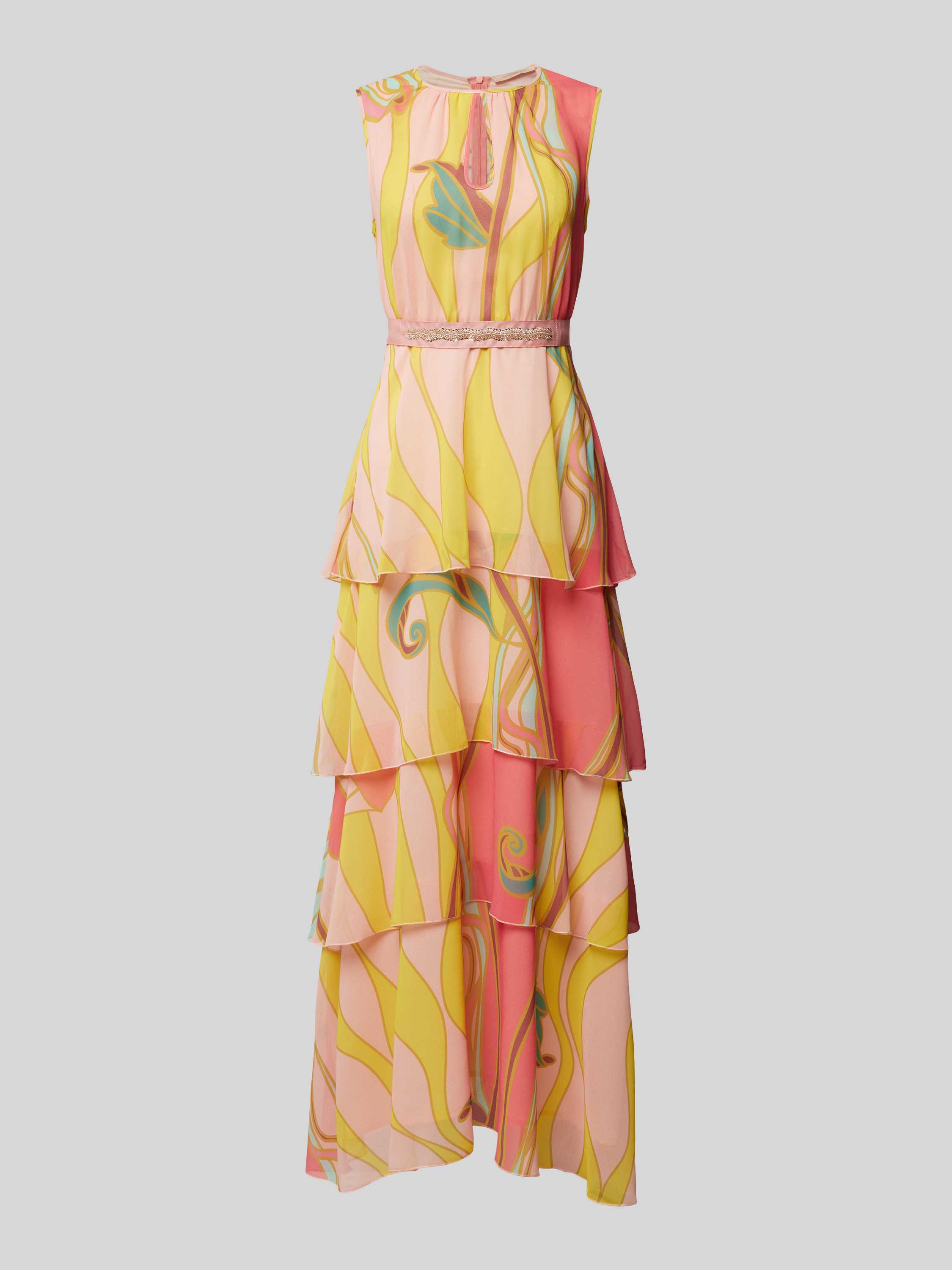Pennyblack Maxi-jurk met druppelvormige hals model 'SPIDER'