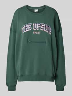 The Upside Relaxed fit sweatshirt met labelstitching