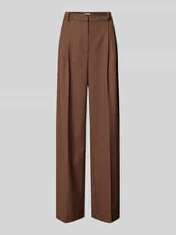 Jake*s Collection Flared pantalon met bandplooien