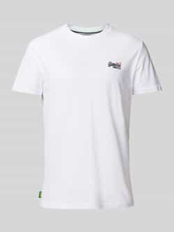 Superdry T-shirt met labelstitching