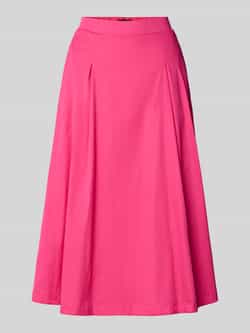 S.Oliver BLACK LABEL Uitlopende midirok van popeline