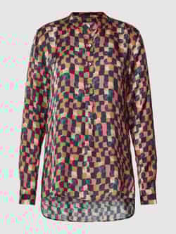 0039 italy Blouse met opstaande kraag model 'Janice New'