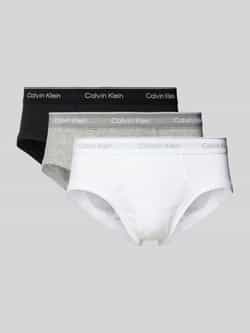 Calvin Klein Underwear Slip met label in band in set van 3 stuks