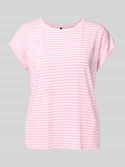 Vero Moda Regular fit T-shirt van een mix van lyocell en elastaan model 'AVA'
