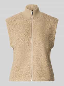 Opus Gilet met opstaande kraag en steekzakken model 'Guluni'