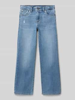 Levi s Kids Wide leg jeans met labelpatch