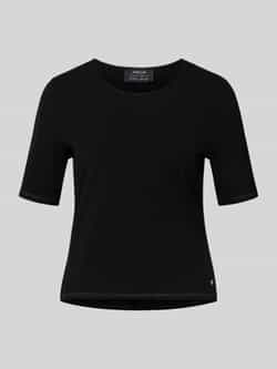 Marc Cain Gebreid shirt van viscosemix met ronde hals