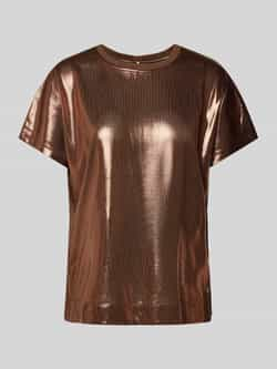 MOS MOSH Dames Tops & T-shirts Nivola O-neck Metallic Tee Koper