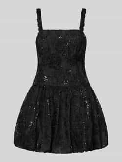 Adrianna Papell Cocktailjurk met vierkante hals en pailletten