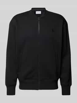 Calvin Klein Jeans Sweatjack met labelpatch model 'APPLIQUE'