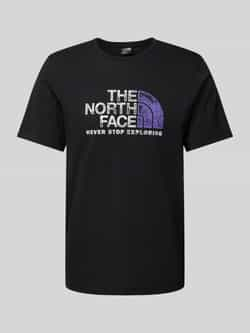 The North Face T-shirt met labelprint model 'RUST 2'