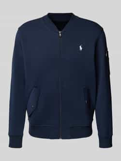 Polo Ralph Lauren Regular fit sweatjack met logostitching model 'Double'
