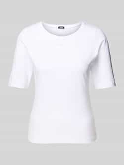 Joop! T-shirt met geribde ronde hals model 'Tamira'