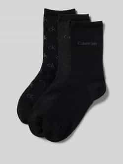CK Calvin Klein Sokken met labeldetail inclusief cadeaubox in een set van 3 paar