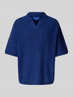 Jack & jones Relaxed fit poloshirt met ajourpatroon model 'PAROS'