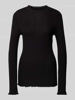 Gina Tricot Gebreide pullover van viscosemix met geschulpte zoom