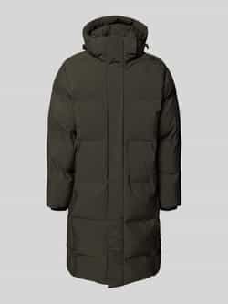 lindbergh Gewatteerde lange jas met capuchon model 'Recycled padded coat'