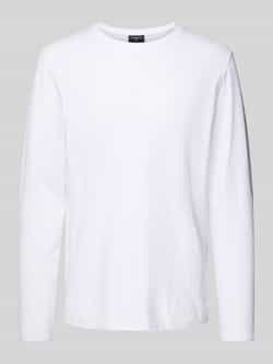 Strellson Shirt met lange mouwen en geribde ronde hals model 'Colin'