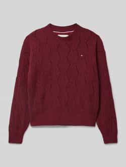 Tommy Hilfiger Teens Gebreide pullover met ronde hals model 'CHENILLE'