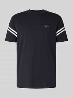 Armani Exchange T-shirt met labelstitching en ronde hals