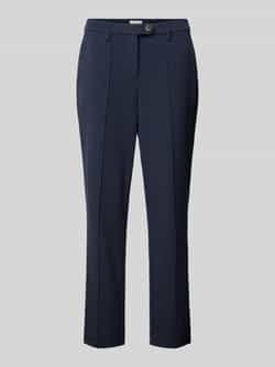 Tom Tailor Straight leg stoffen broek met bandplooien