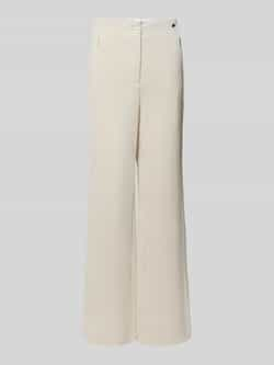 Marc Cain Corduroy Broek met Hoge Taille White Dames