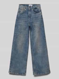 Blue Effect Wide leg jeans met labelpatch