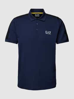 EA7 Emporio Armani Regular fit poloshirt met labelprint