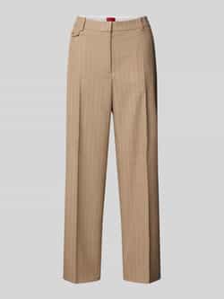 HUGO Regular fit stoffen broek met krijtstreepmotief model 'HENORE'