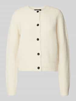 Vero Moda Regular fit gebreid jack met wol en knoopsluiting model 'NOVAH'