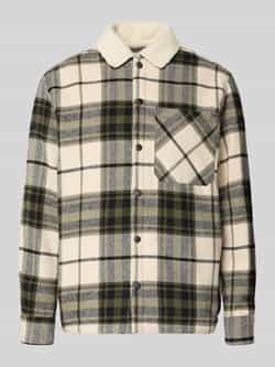 Jack & jones Regular fit overhemdjack met voering van teddybont model 'ZAC'