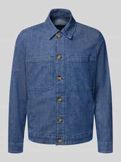 Marc O'Polo Regular fit jeansjack van katoenmix