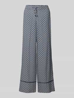 Christian Berg Woman Wide leg stoffen broek met steekzakken