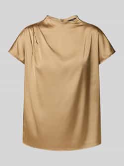 Zero Regular fit blouse met plooien en opstaande kraag