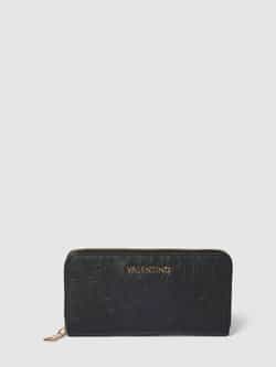 Valentino by Mario Valentino Zwarte Damesportemonnee met Ritssluiting Black Dames
